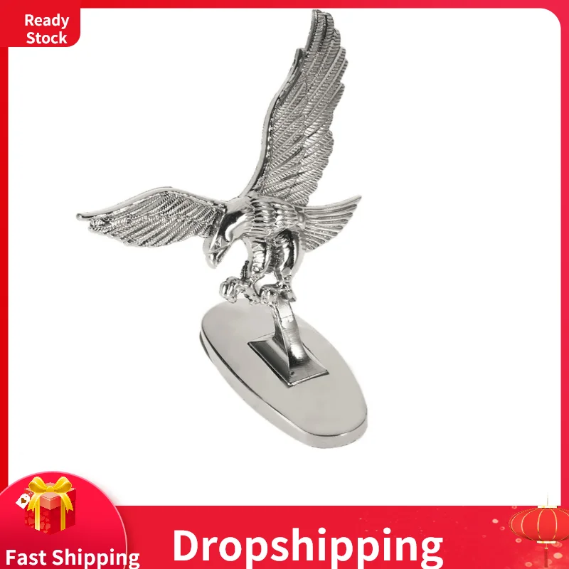 

Car Front Cover Chrome Hood Ornament Badge 3D Emblem Angel Eagle For Auto Exterior Accessories for Volkswagen Chevrolet Cruze