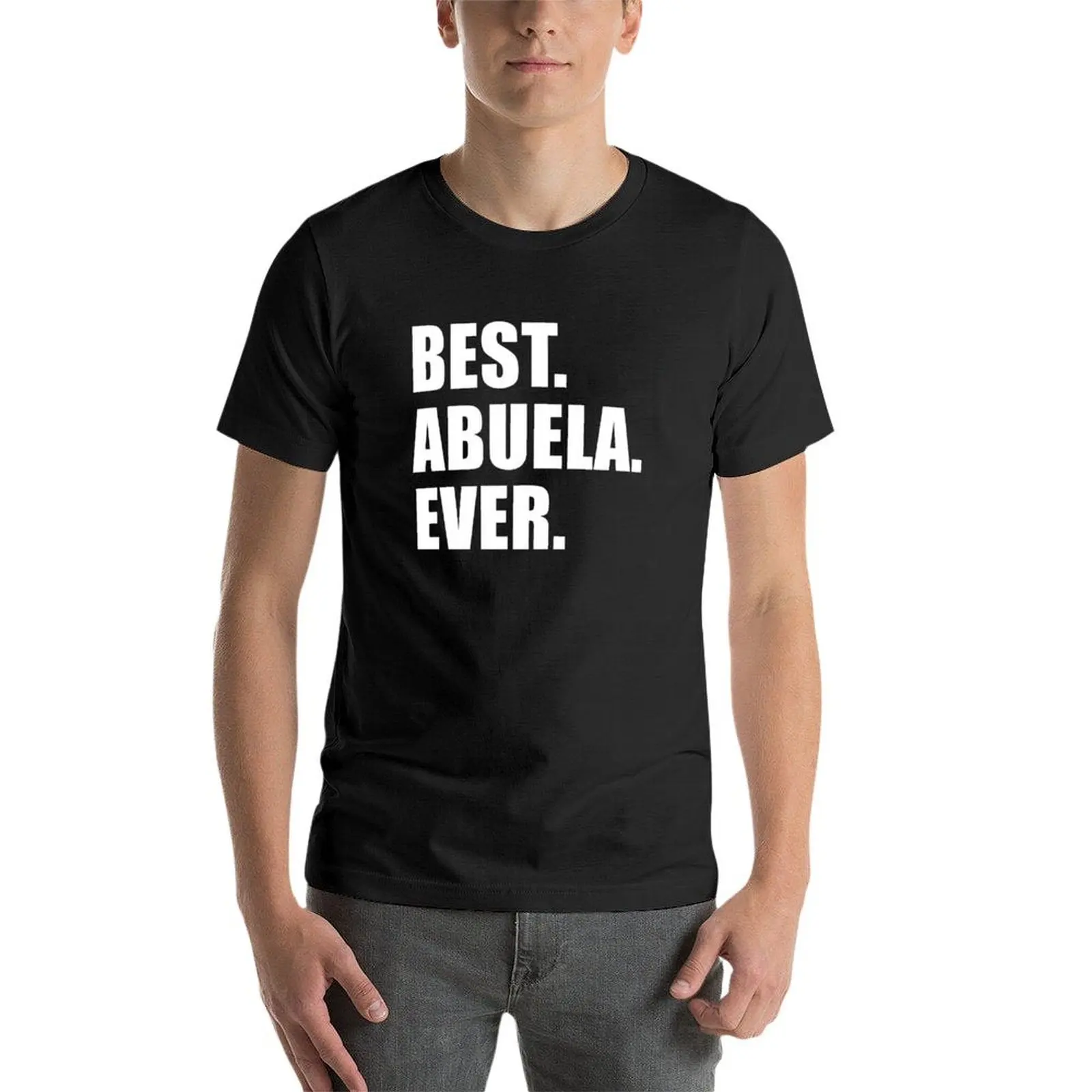 Лучшая футболка Abuela с испанской бабушкой одежда из аниме графическая мужские