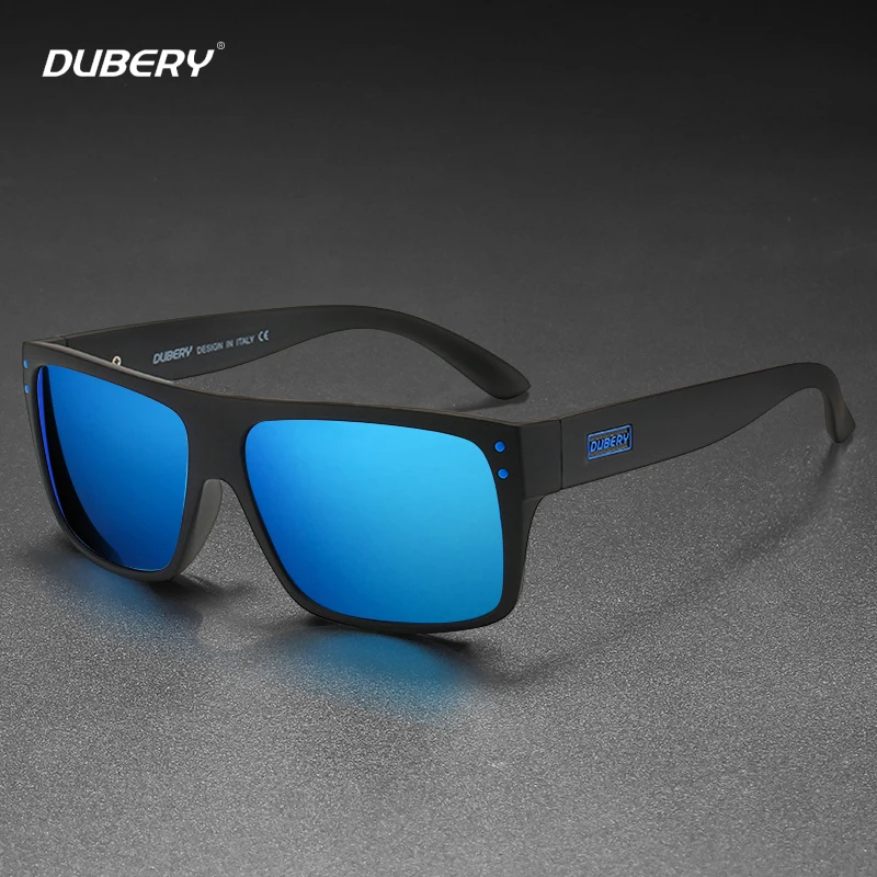 

DUBERY Fashion Square Polarized Sunglasses Men Women Classic Sports Outdoor Fishing Travel Colorful Sun Glasses UV400 Goggles