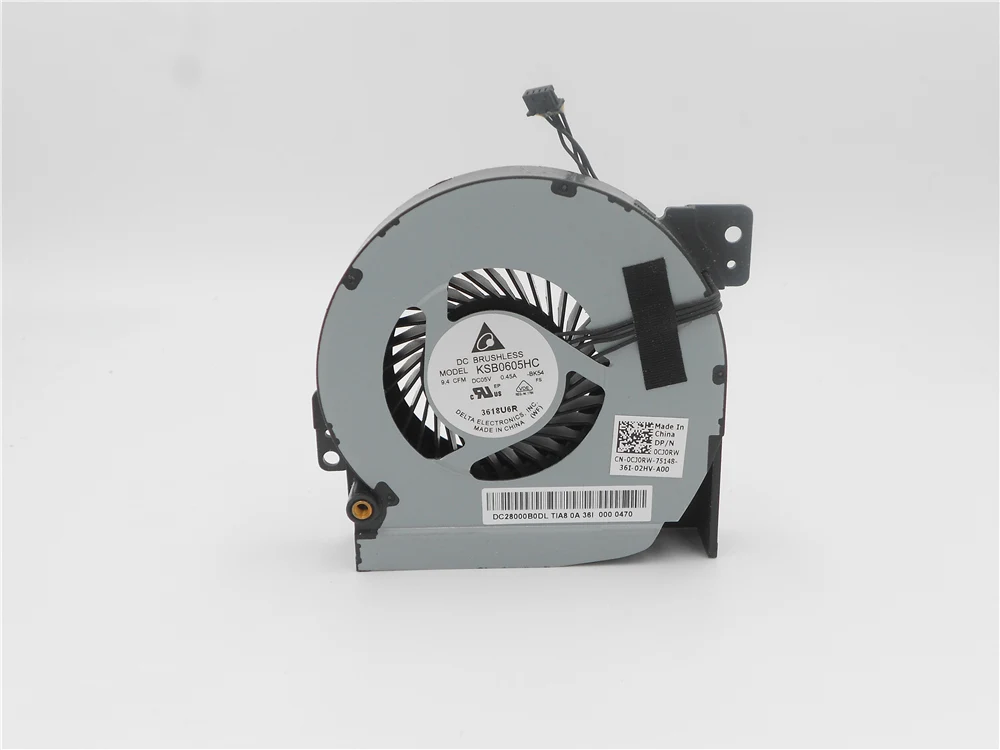 Оригинальный охлаждающий вентилятор для ноутбука/ЦП/графического процессора для Dell Precision M5700 M6700 BATA0716R5H-P004 0CJ0RW GPU