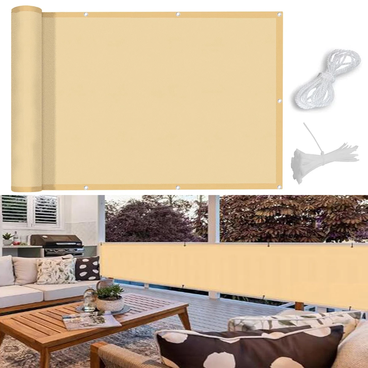 Водонепроницаемый чехол JYMCW для защиты экрана балкона непрозрачный защитный