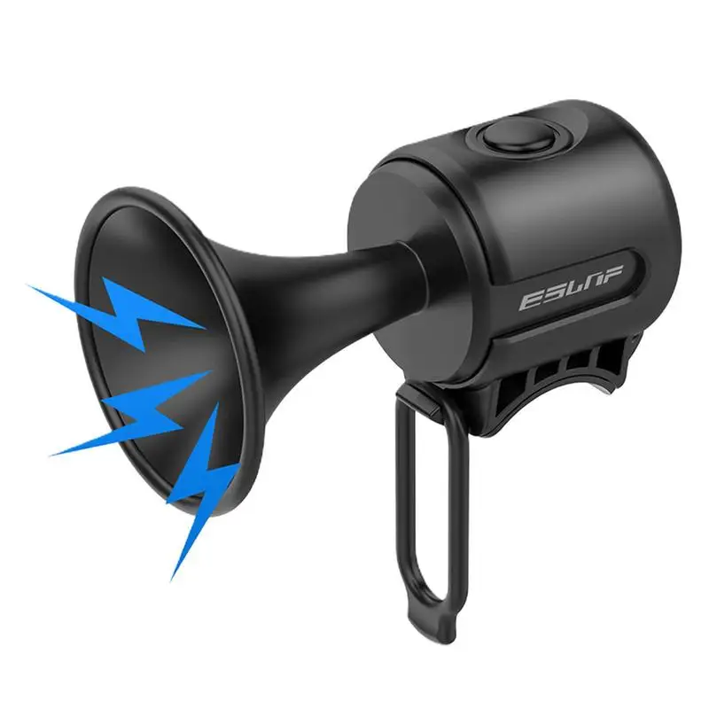 

Bike Horn Bicycle Accessories Electric Bike Horn Bicycle Bell Handlebar Ring Alarm Bells IPX4 Waterproof Battery Operated