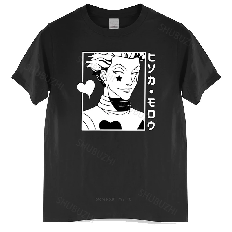 

Мужская хлопковая футболка, летняя брендовая футболка, новинка, Hunter X Hunter, Мужская футболка с японским Аниме Манга, футболка Hisoka Morow, топы, фут...