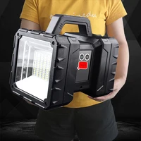 The most Brightest LED Flashlight XHP100 Usb Rechargeable Double Head Searchlight Handheld Work Spotlight Floodling Light Torch