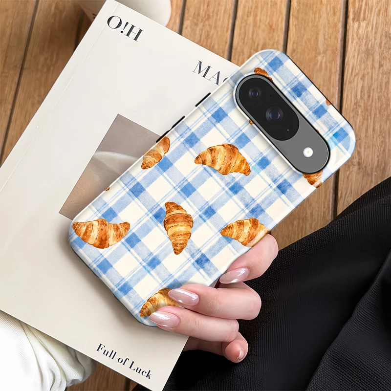 Чехол Fcicicase из матового акрила для Google Pixel 10 Pro, 10A, 8A, 10, 9 Pro, XL, 8, 9, 7A с узором «Хлебная сетка», противоударный, задняя крышка-накладка (art.: 3920dc97f06ea) - 3920dc97f06ea