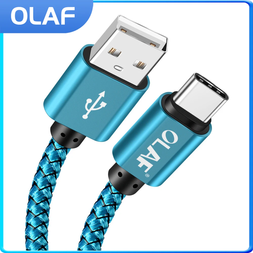 Кабель для быстрой зарядки OLAF 3 м USB Type C UBS-C 2 А кабель синхронизации данных и