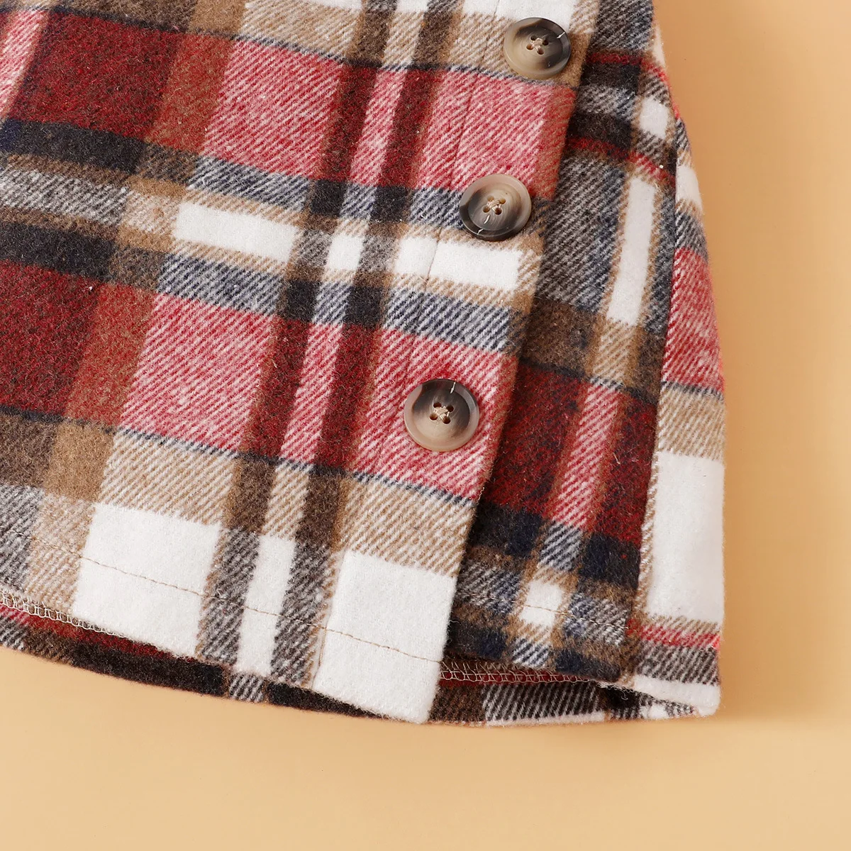 Autumn Baby Girls Full Sleeve Patchwork Palid Skirt + Square Collar Blouses 2 Pcs Suit Spring Toddler Girl Set Kids Clothes 2-7Y