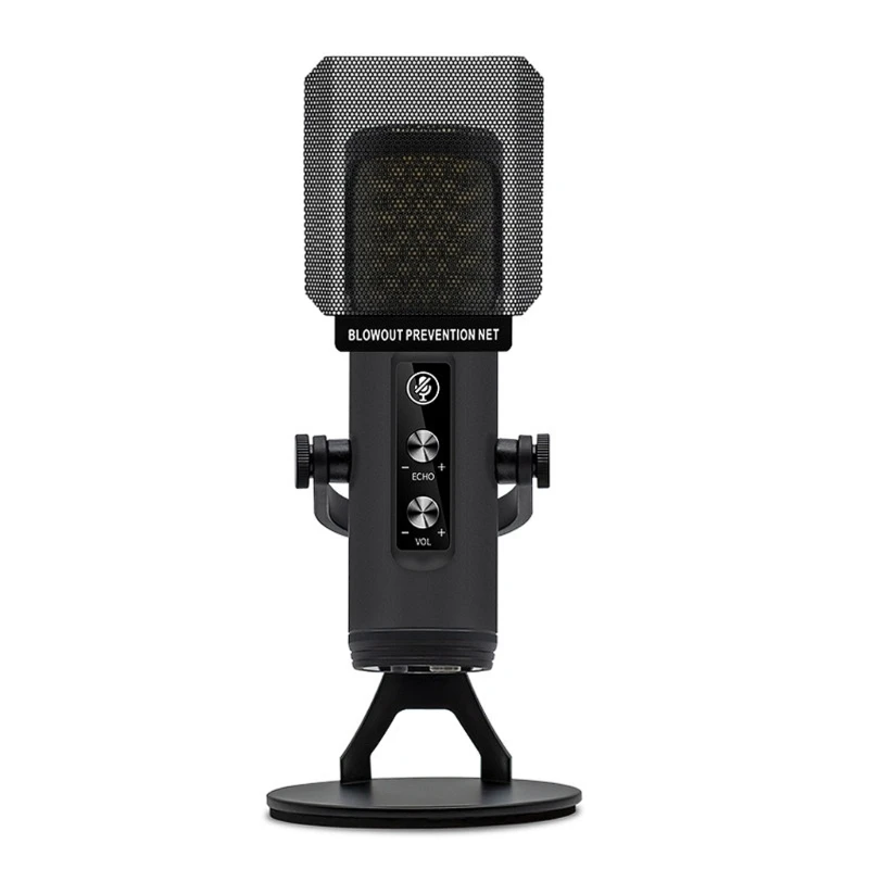 

53CC Professional USB Microphone with RGB Lighting Noise-Cancelling Technology Mics Quiet /Acoustic/Noise Reduction Modes