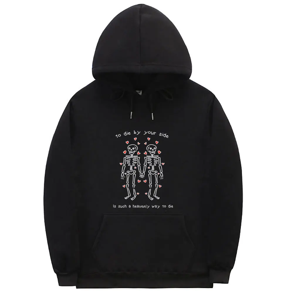 

British Rock Band The Smiths That One Song By Hoodie To Die By Your Side Is Such A Heavenly Way To Die Skull Graphic Sweatshirt