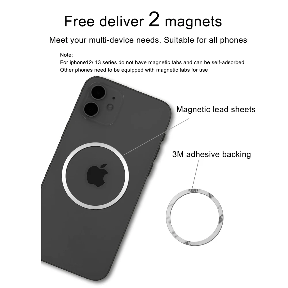 magnetic phone holder for iphone 12 pro metal laptop phone stand for iphone 13 holder side mount tablet for imac bracket free global shipping