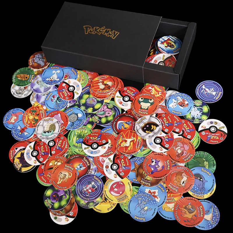 Фото Lote De T kama Pokemon 1-го поколения 169 шт. Полная коллекция Super Mega Master Пикачу Milkcaps Round Chaps Tasos Cards №5