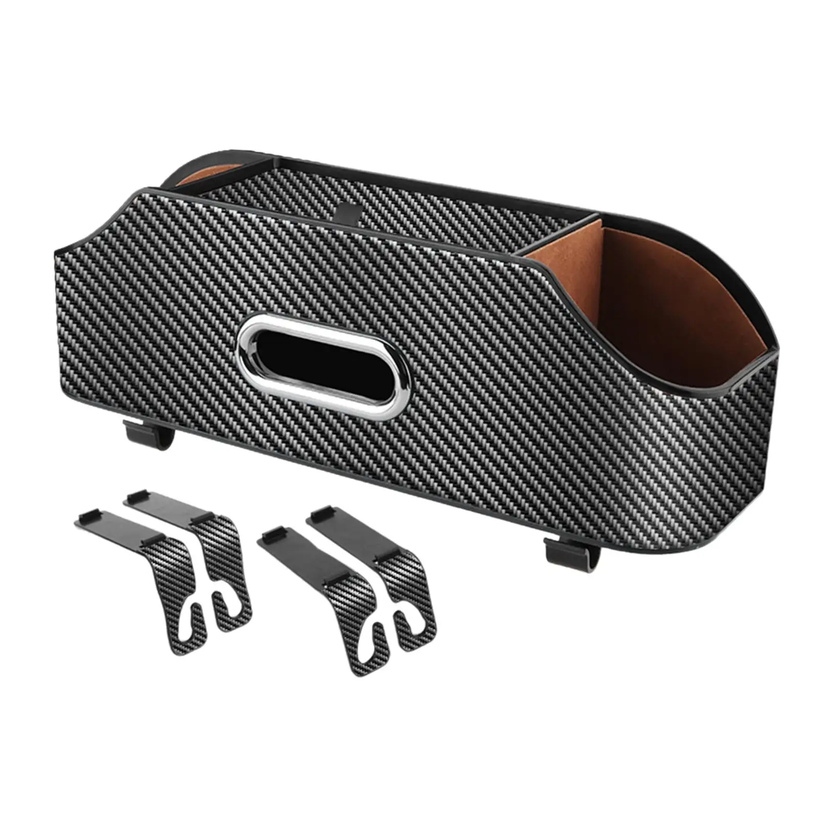 Car Seat Back Organizer Tissue Box Travel Universal 2 Drink Cup