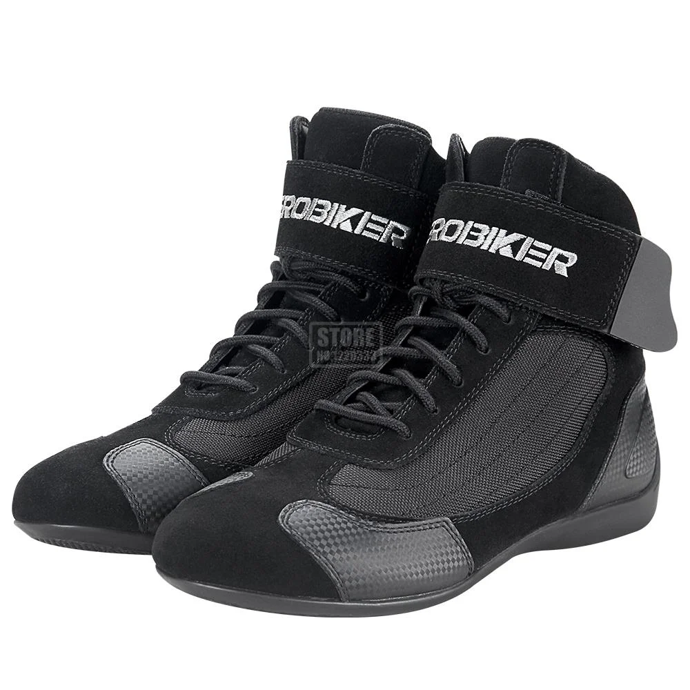 

Herobiker Men's Boots Motorcycle Breathable Ankle High Wearable Boots Motobiker Shoes Outdoor Motocross Auto Racing Sport Shoes