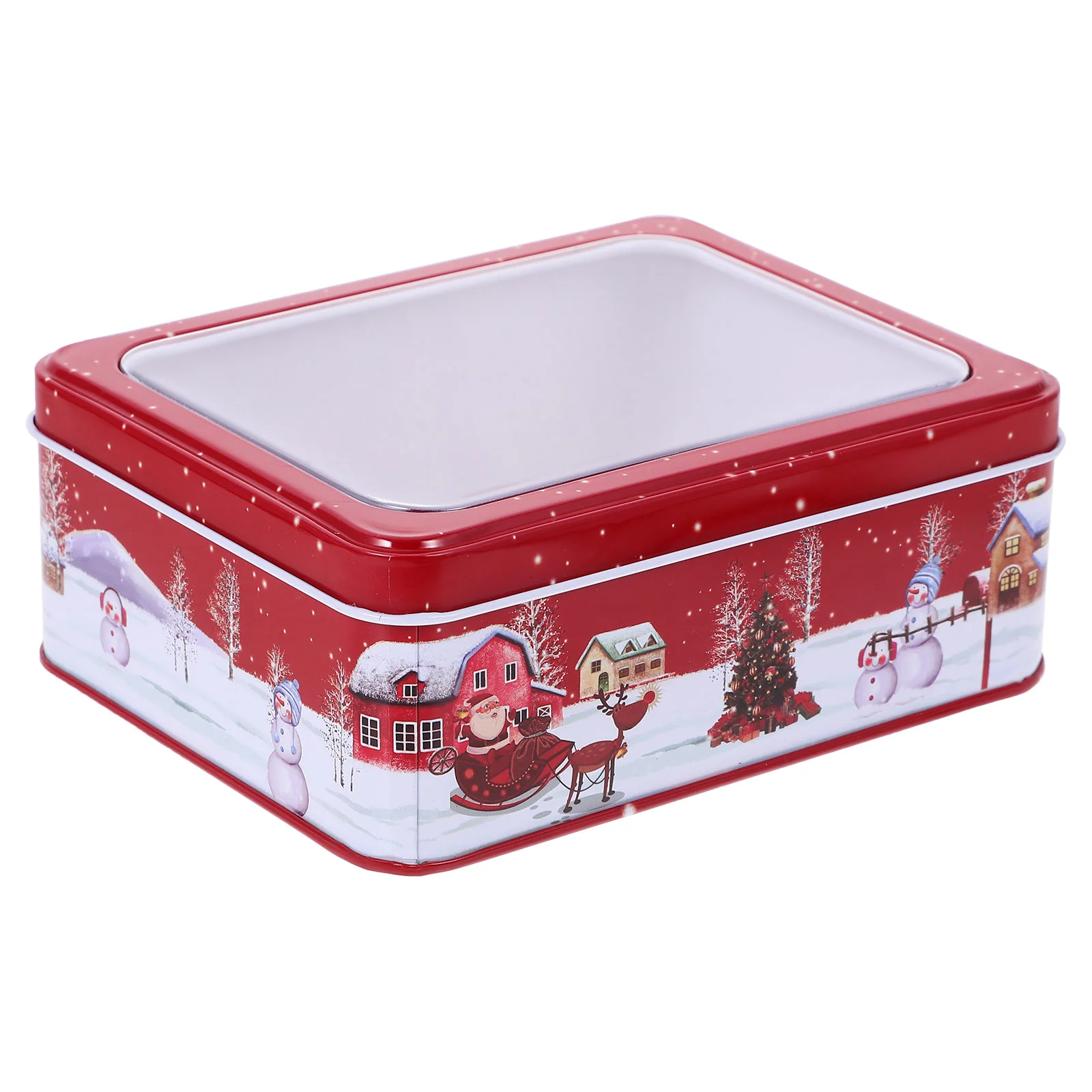 

Sweet Container Christmas Supplies Cookie Tins With Lids Jar Candy Tinplate Sugar Case Box