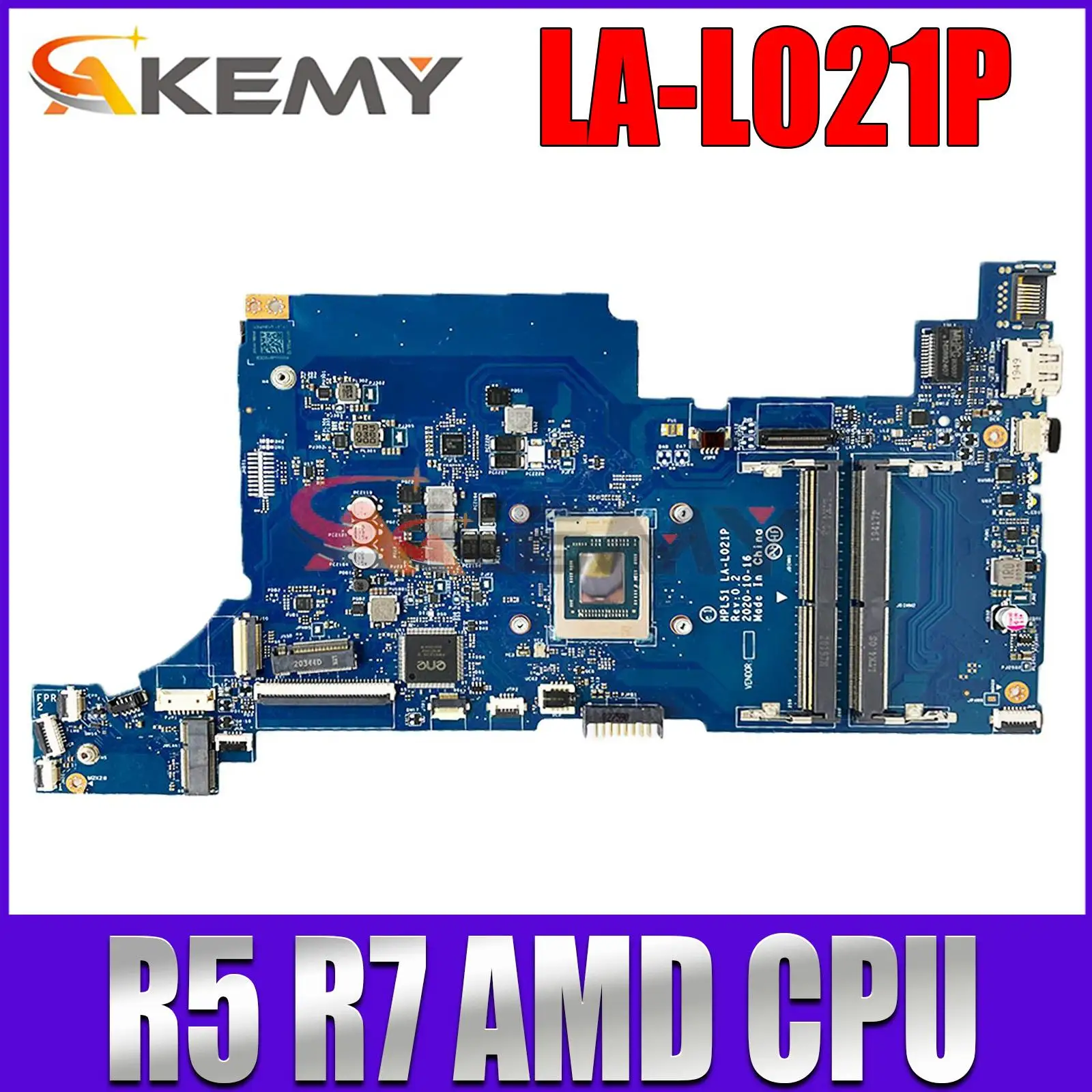 

For HP 255 G8 Laptop Motherboard HPL51 LA-L021P Mainboard with R5 R7 AMD CPU M49514-601 M49514-001 100% Working