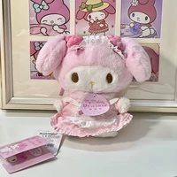 2022 kawaii sanrioed my melody plush toys anime soft stuffed magnetic dolls cartoon plushie pendant cute accessories girls gifts