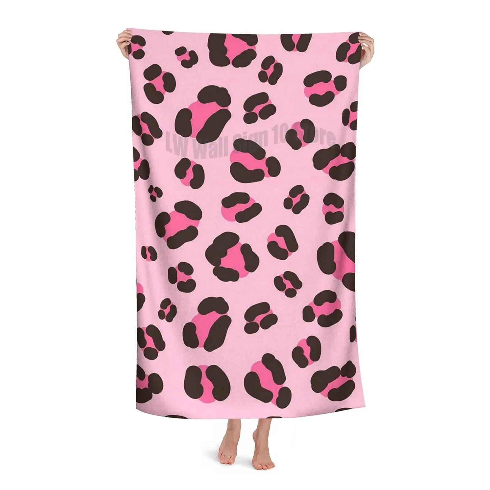 

Быстросохнущее пляжное полотенце из микрофибры с леопардовым принтом, супервпитывающее полотенце, полотенце без песка для детей, подростков, взрослых, для путешествий, спортзала