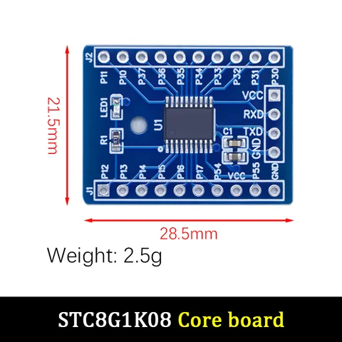 STC8H1K08 STC8G1K08 core board STC8H1K08-36I-TSSOP20 development board demo board learning board STC8