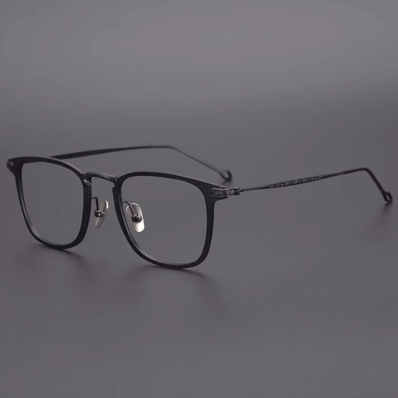 ELECCION Japanese Brand Eyeglasses With Clip Vintage Titanium Spectacles Myopia Glasses Optical Prescription Eyeglass Frame Men