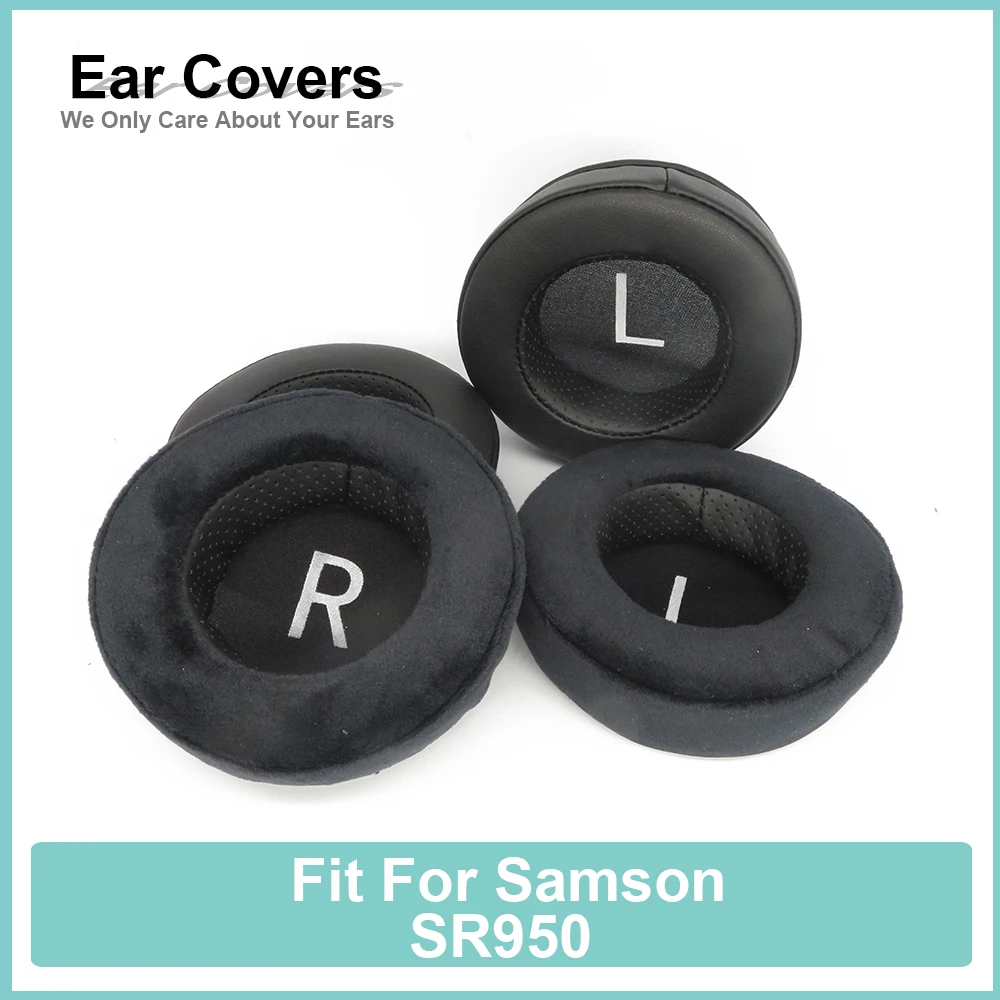 Earpads For Samson SR950 Headphone Earcushions Protein Velour Pads Memory Foam Ear Pads