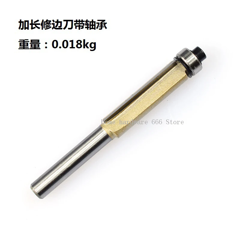 

New Lengthened Trimming Knife with Bearing Gray Woodworking Milling Knife Trimming Knife