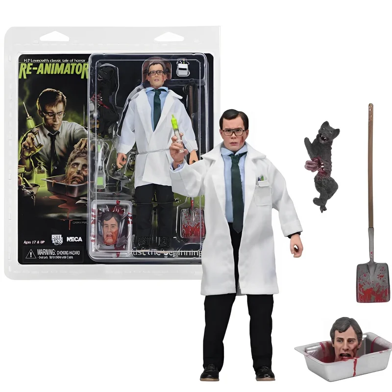 В наличии Neca Mary Shelleys Frankenstein Re Animator Herbert West Doctor Cloth 8inch Action фигурка кукла модель игрушка