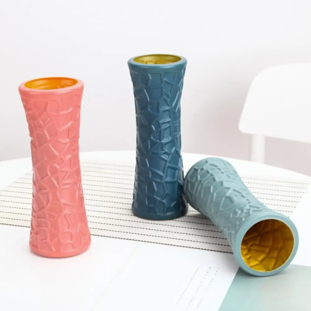 Ваза для цветов Противоударная элегантная пластиковая керамическая ваза в