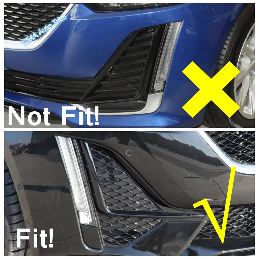 Передние противотуманные фары крышка для бровей век накладка лампа Cadillac CT5-V 2020 2021