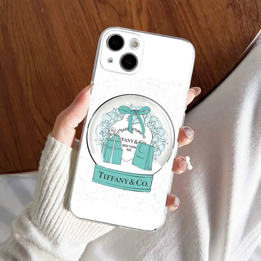Фото Чехол для iPhone 16 15 Pro Max с логотипом T-tiffanyS, высококачественный силиконовый чехол для iPhone 14 11 12 13 Pro №4