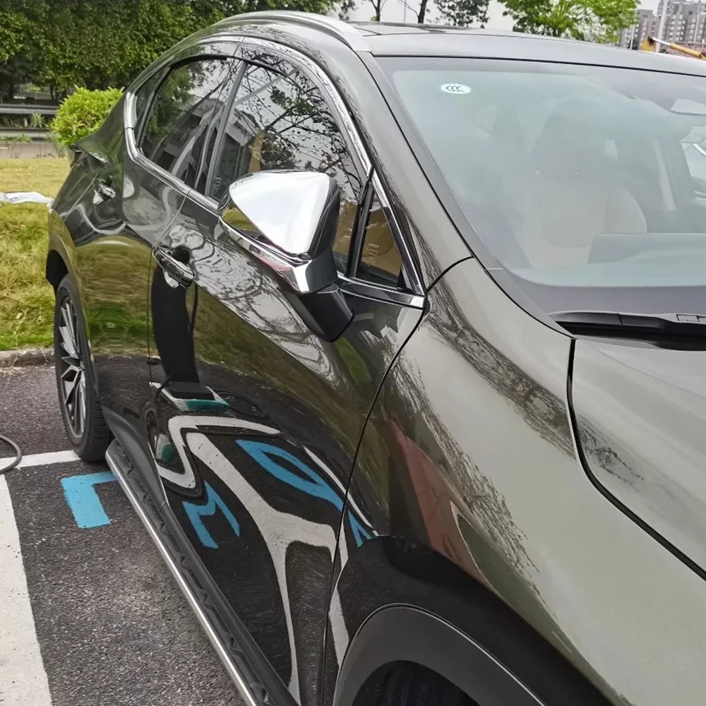 

For Lexus NX 260 350h 2022 2023 ABS Chrome Carbon Fiber Exterio Rearview Mirror Cover Side Wing Rear View Mirror Case Cover Trim