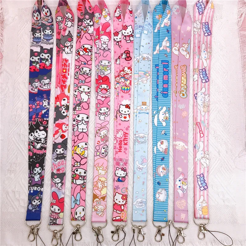 

Hellokittys Mobile Phone Lanyard Camera Rope Hanging Neck Kuromi Cinnamoroll My Melody Cartoon Anime Kawaii Sanrio Accessories