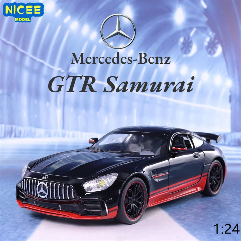 1:24 Mercedes Benz GTR Samurai Специальный выпуск Детская Игрушка имитация спортивного автомобиля из сплава модель подарка подарок для мальчика A84 1:24 Mercedes Benz GTR Samurai Специальный выпуск Детская Игрушка имитация спортивного автомобиля из сплава модель подарка подарок для мальчика A84