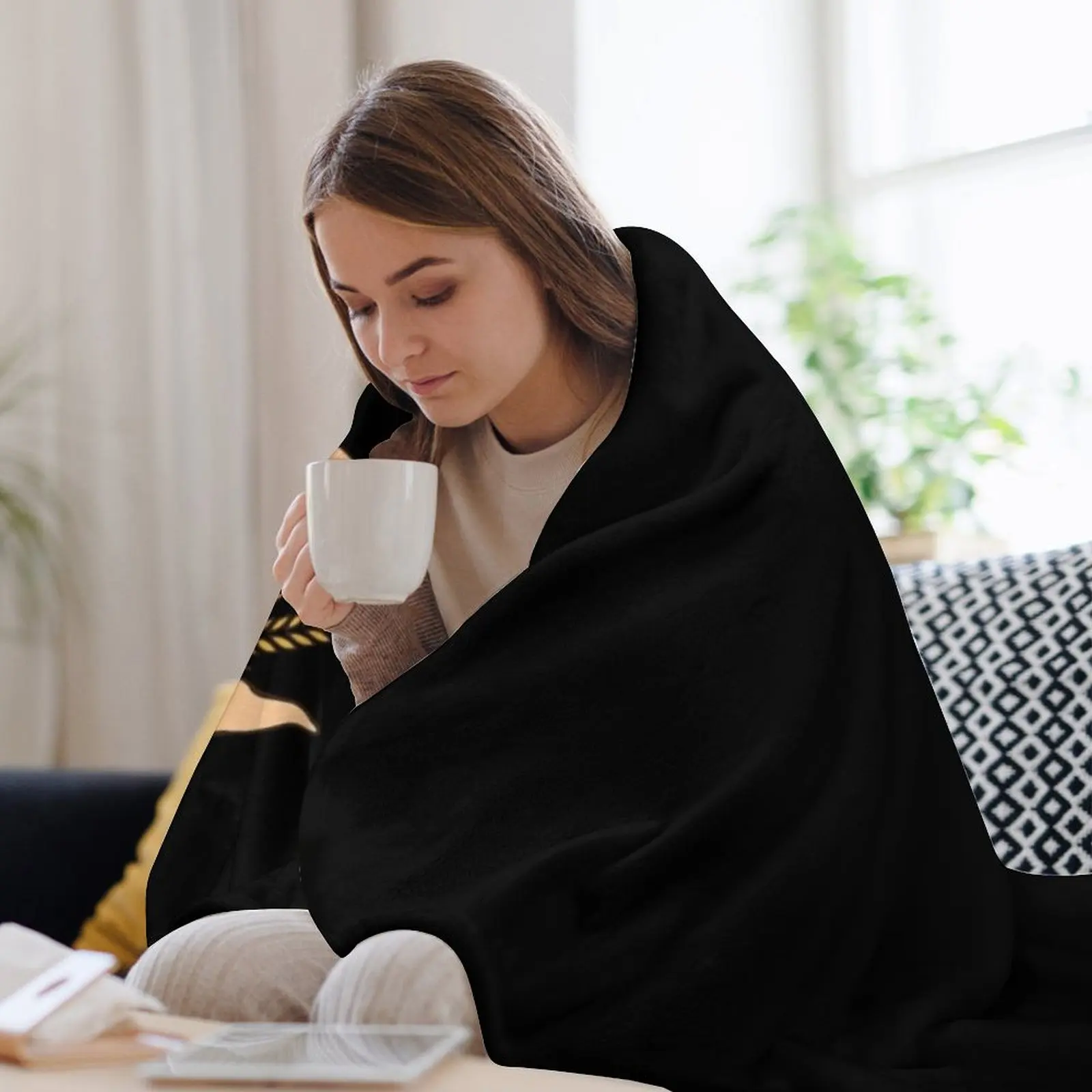 Плед Sicily Trinacria Пляжное для малыша Лохматое одеяло дивана