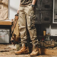 hip hop cargo pants men jogging casual pants cotton full length military mens streetwear mens work tactical tracksuit trousers