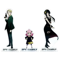 spy x family anya forger yor forger loid forger acrylic standee figurines desk decoration cake topper