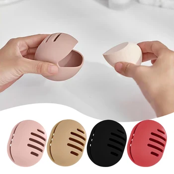 Silicone Makeup Sponge Holder Shatterproof Eco-Friendly Beauty Make Up Blender Case For Travel Women Cosmetics Accessories Gift 1