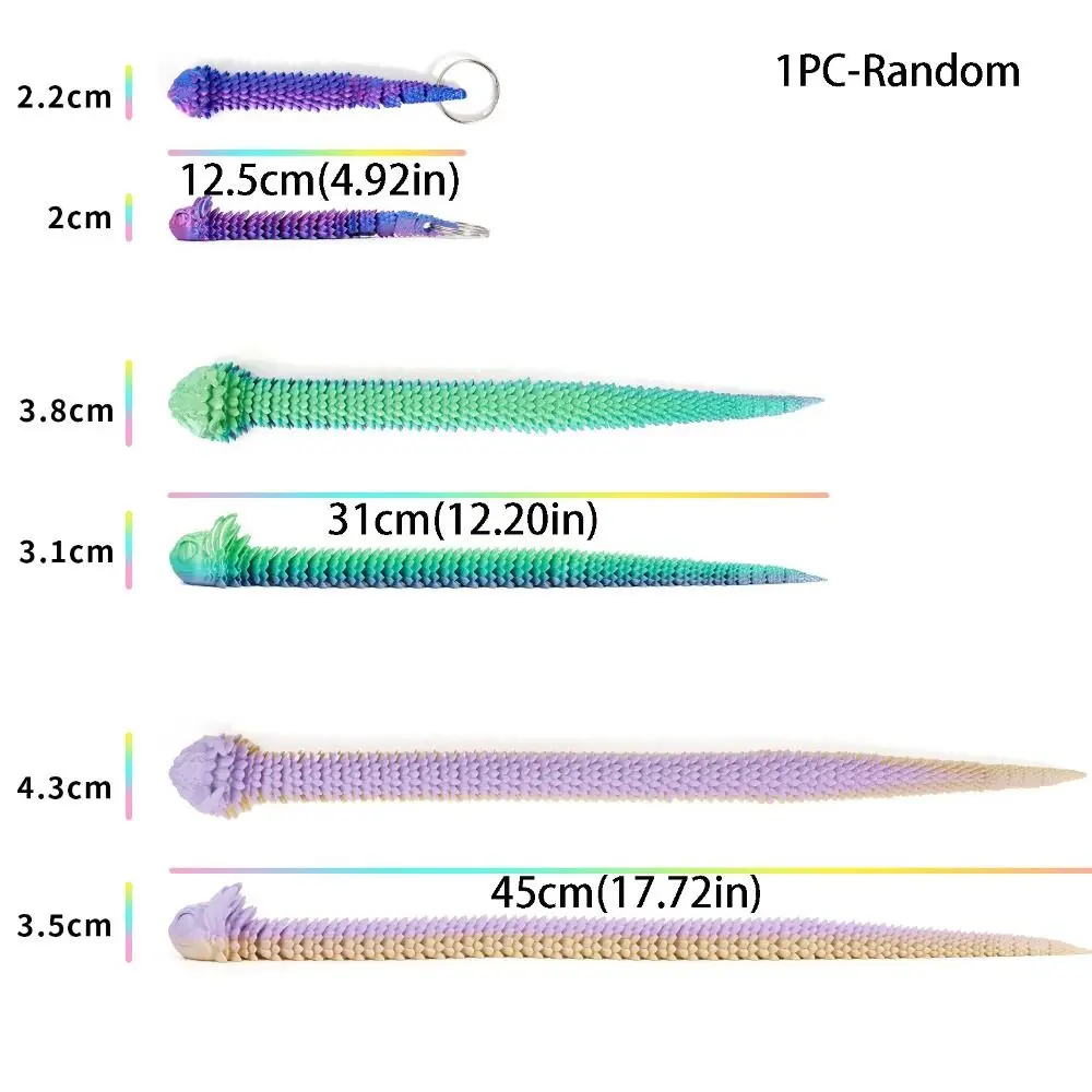 Светящаяся модель с принтом 3D печатная змея реалистичная имитация змеи ручной