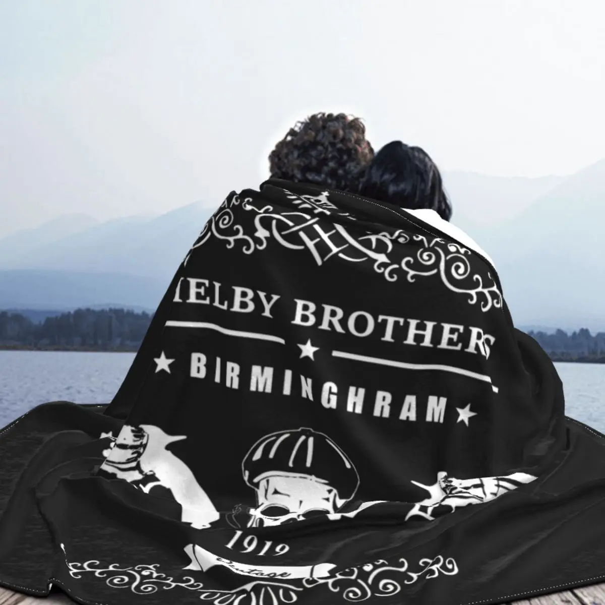 Одеяло Shelby P-Peaky с черепом и пистолетом фланелевое потрясающее теплое одеяло для