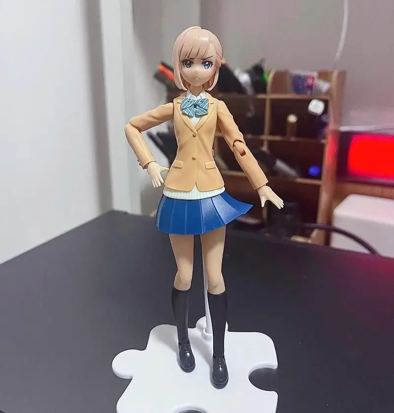 Фото Коллекционная модель-конструктор Kotobukiya: Подвижная фигурка Суисай Шоджо Тэйен Хатори Рико в зимней школьной форме (Reifuku) №4