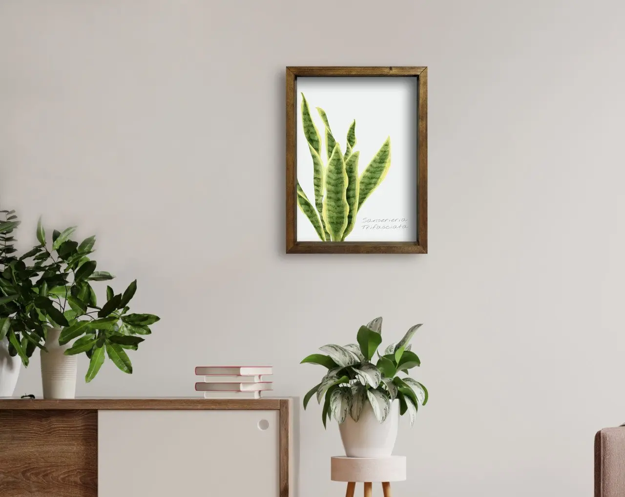 

BK Home натуральный деревянный стол 45x65 см-3