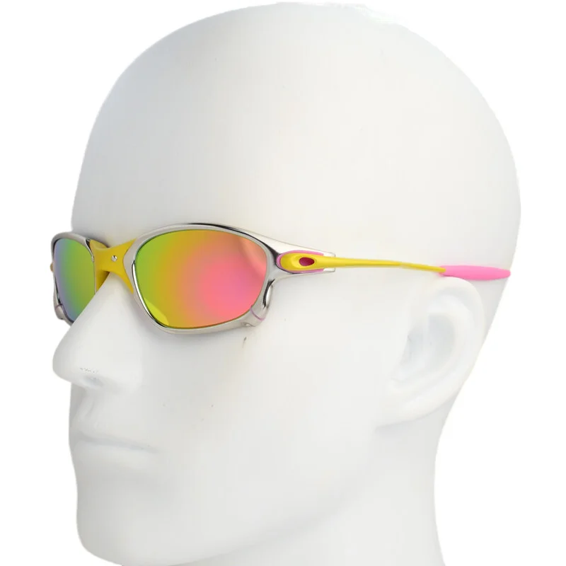 MTB Man Polarized Sunglasses Cycling Glasses UV400 Fishing Sunglasses Metal Bicycle Goggles Cycling Eyewear Riding Glasses D4-4