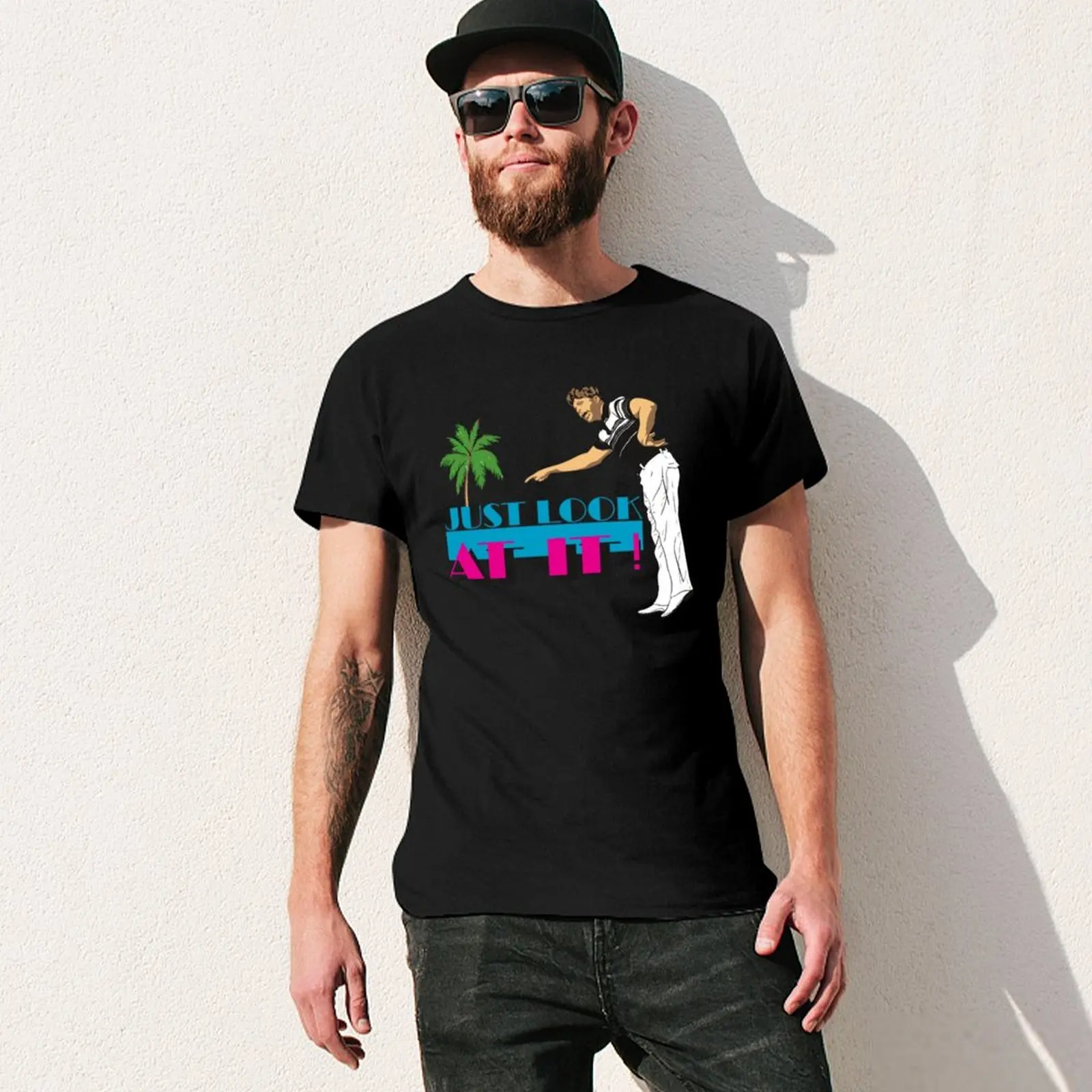 Фото Ed Bassmaster Merch Edbassmaster Just Look At It футболка Croswit рубашка мужская аниме мужская одежда мужская одежда №3
