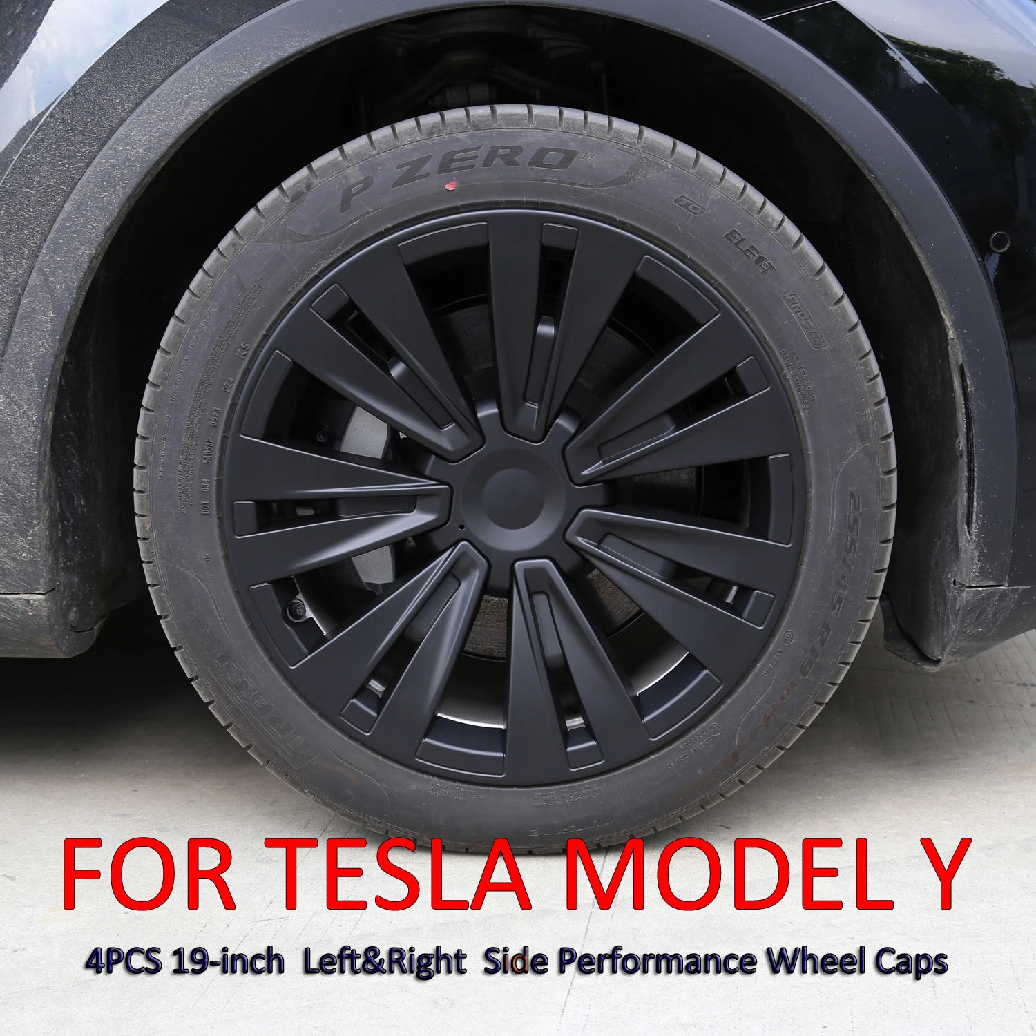 

NITOYO 4PCS For Tesla Model Y Wheel Cover 19-Inch Hub Cap Automobile Hubcap Full Rim Cover Accessories 2018-2023