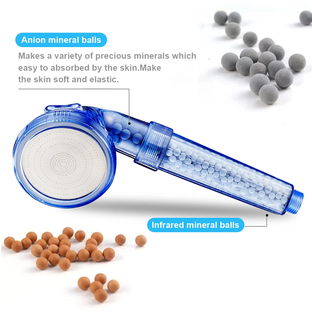 

Refinement 300 Hole Pressurized Water Saving Shower Head ABS With Chrome Plated Bathroom Hand Shower Water Booster Shower Head