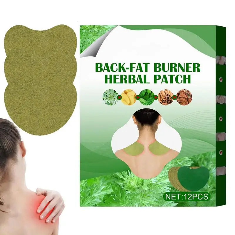 

Moxibustion Cervical Patch Back Fat Burner Herbal Stickers 12PCS Wormwood Extract Sticker 24-Hour Relief Of Joint Hurts For Neck