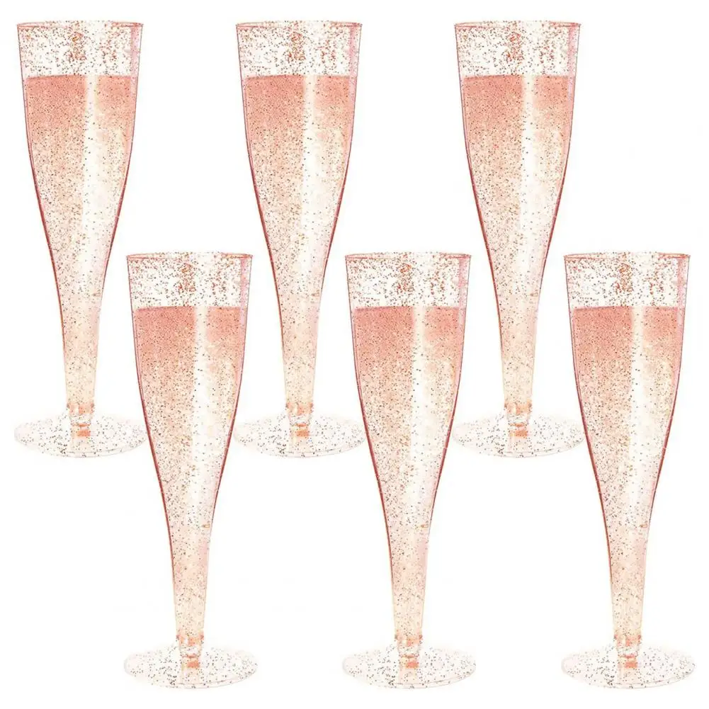 

20pcs Plastic Champagne Flutes Disposable Champagne Glasses for Parties Plastic Cups Wedding Cocktail Cups Party Supplies
