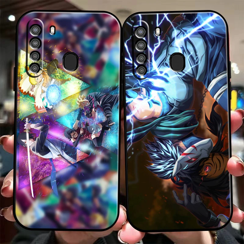 

Japan NARUTO Anime Phone Case For Samsung Galaxy S8 S8 PLus S9 S9 Plus S10 S10E S10 Lite 5G Plus Silicone Cover Coque Black