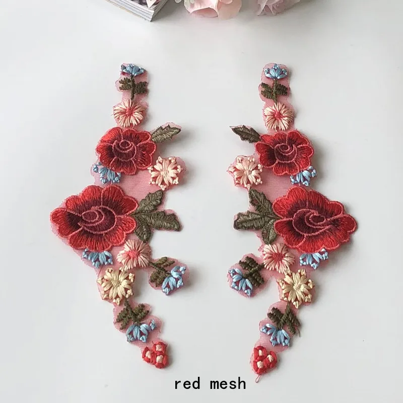 1 пара сетчатых тканевых нашивок для вышивки кружевные нашивки пасты аксессуары
