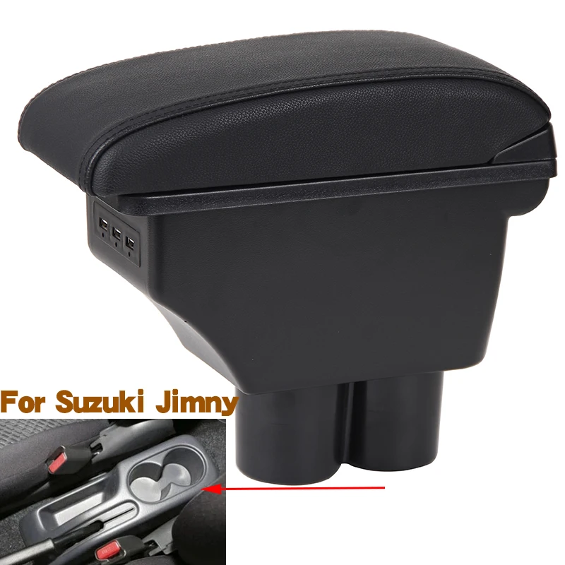 

Подлокотник для Suzuki Jimny 2010 2011 2012 2013 2014 2015 модифицированные детали ящик для хранения в подлокотнике автомобиля box автомобильные аксессуары 3USB