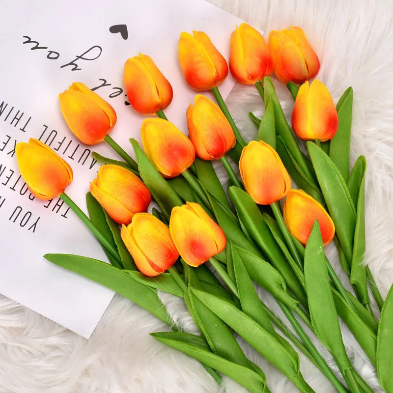 Fiore artificiale simulato Mini tulipano fiore finto fiore festa nuziale decorazione della casa fiore